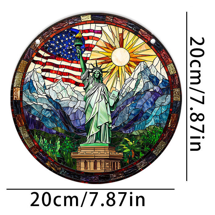 Independence Day 250Th Anniversary Acrylic Decoration Hanging Sign Home Decor Window Porch Hanging Usa Cross Border