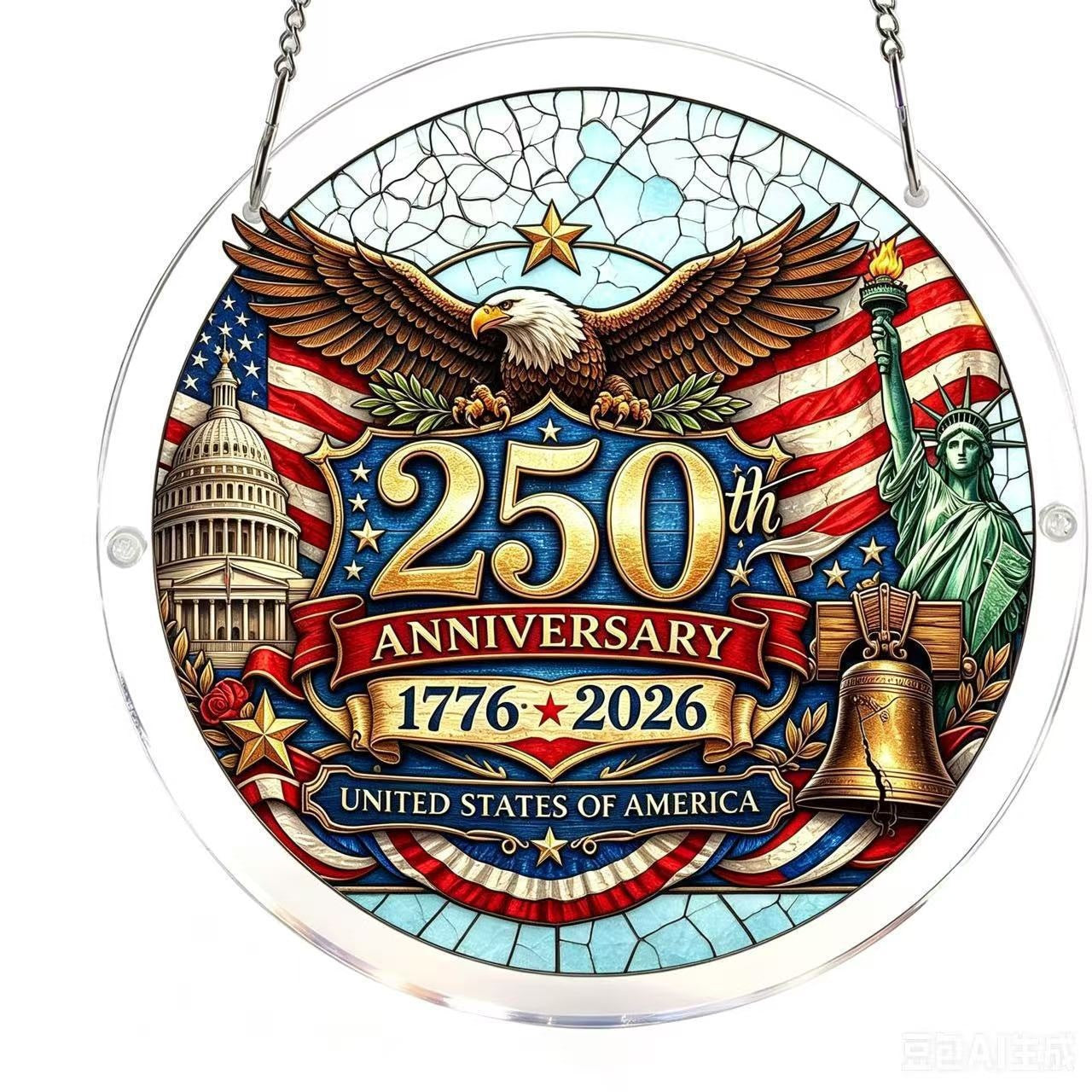 250th Anniversary Colorful Suncatcher Puzzle