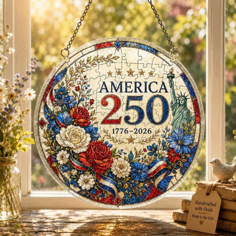 Acrylic Puzzle Suncatcher Ornament 250th Anniversary Acrylic Puzzle