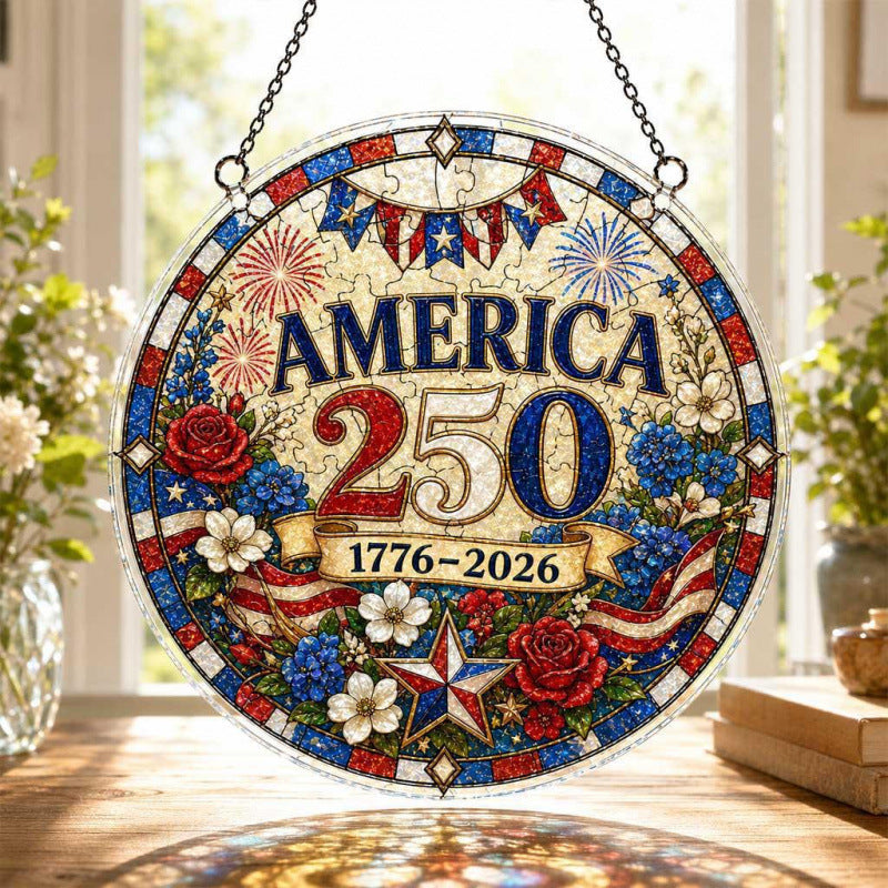 Acrylic Puzzle Suncatcher Ornament 250th Anniversary Acrylic Puzzle