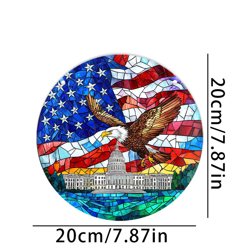 Independence Day 250Th Anniversary Acrylic Decoration Hanging Sign Home Decor Window Porch Hanging Usa Cross Border