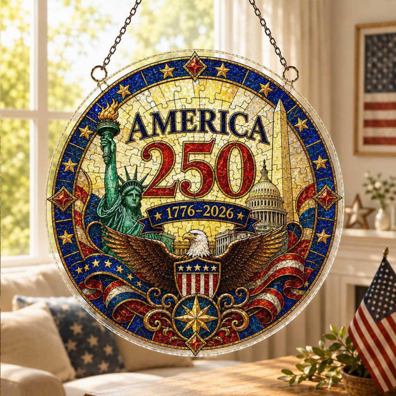 Acrylic Puzzle Suncatcher Ornament 250th Anniversary Acrylic Puzzle