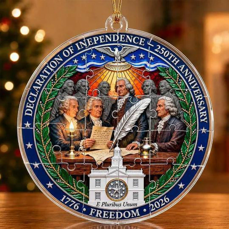 Acrylic Puzzle Suncatcher Ornament 250th Anniversary Acrylic Puzzle