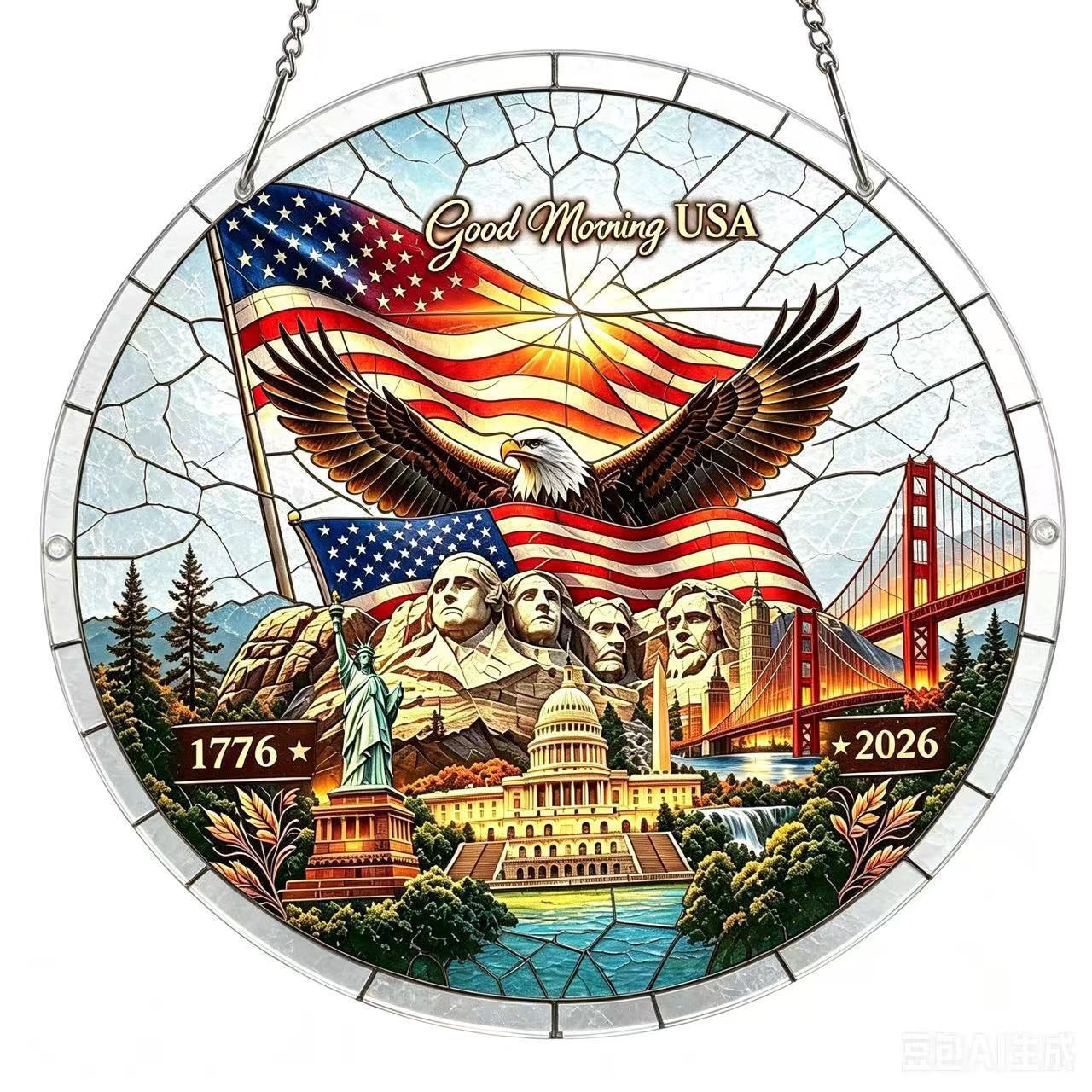 250th Anniversary Colorful Suncatcher Puzzle