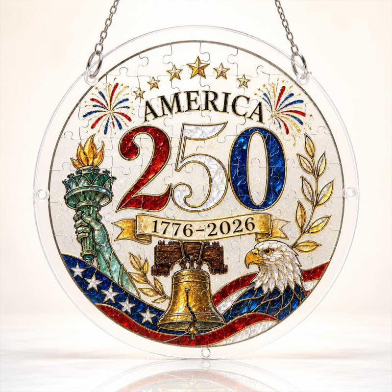 Acrylic Puzzle Suncatcher Ornament 250th Anniversary Acrylic Puzzle