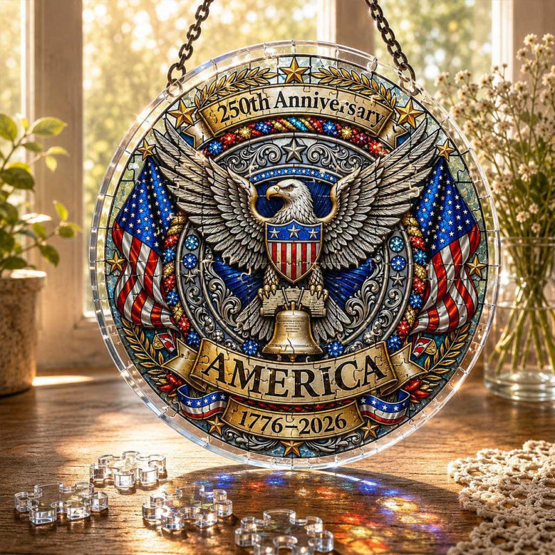 Acrylic Puzzle Suncatcher Ornament 250th Anniversary Acrylic Puzzle