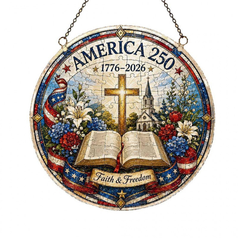 Acrylic Puzzle Suncatcher Ornament 250th Anniversary Acrylic Puzzle