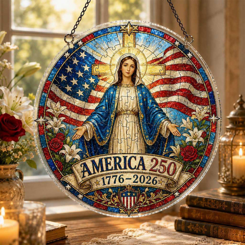 Acrylic Puzzle Suncatcher Ornament 250th Anniversary Acrylic Puzzle