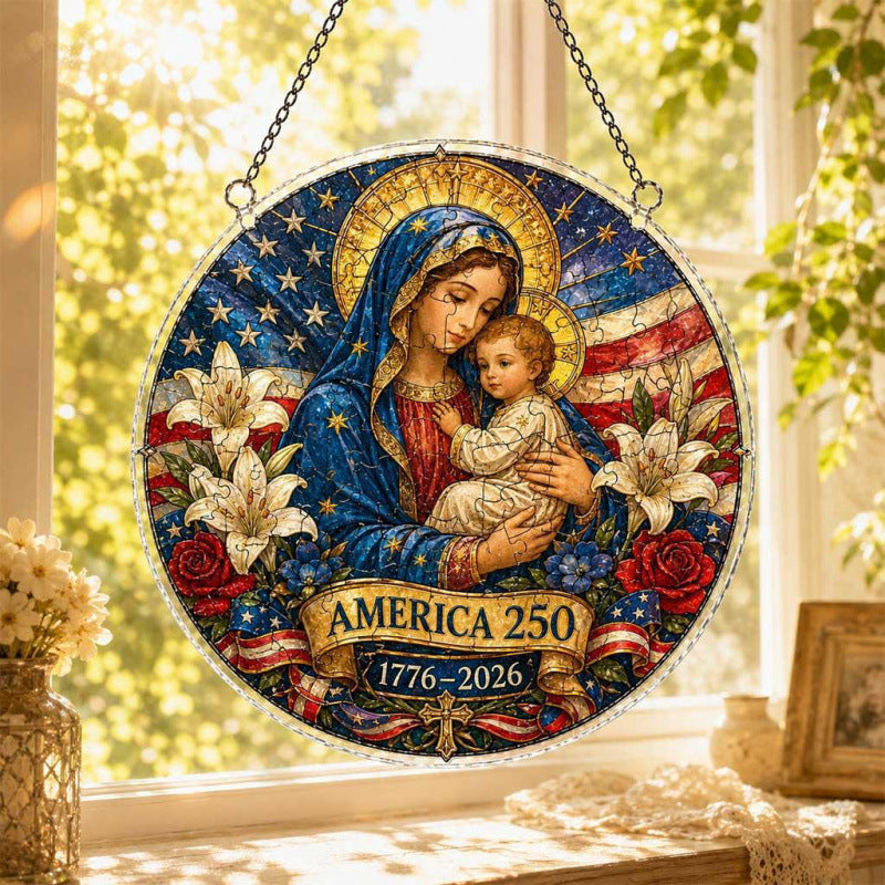 Acrylic Puzzle Suncatcher Ornament 250th Anniversary Acrylic Puzzle
