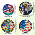Independence Day 250Th Anniversary Acrylic Decoration Hanging Sign Home Decor Window Porch Hanging Usa Cross Border