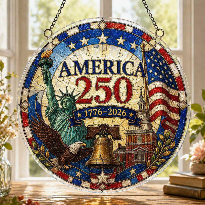 Acrylic Puzzle Suncatcher Ornament 250th Anniversary Acrylic Puzzle