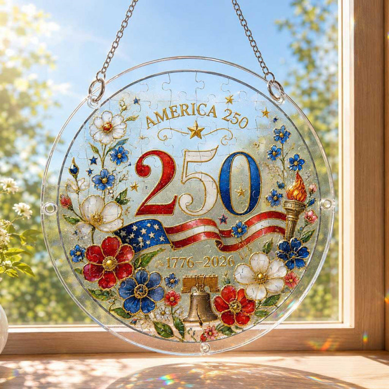 Acrylic Puzzle Suncatcher Ornament 250th Anniversary Acrylic Puzzle