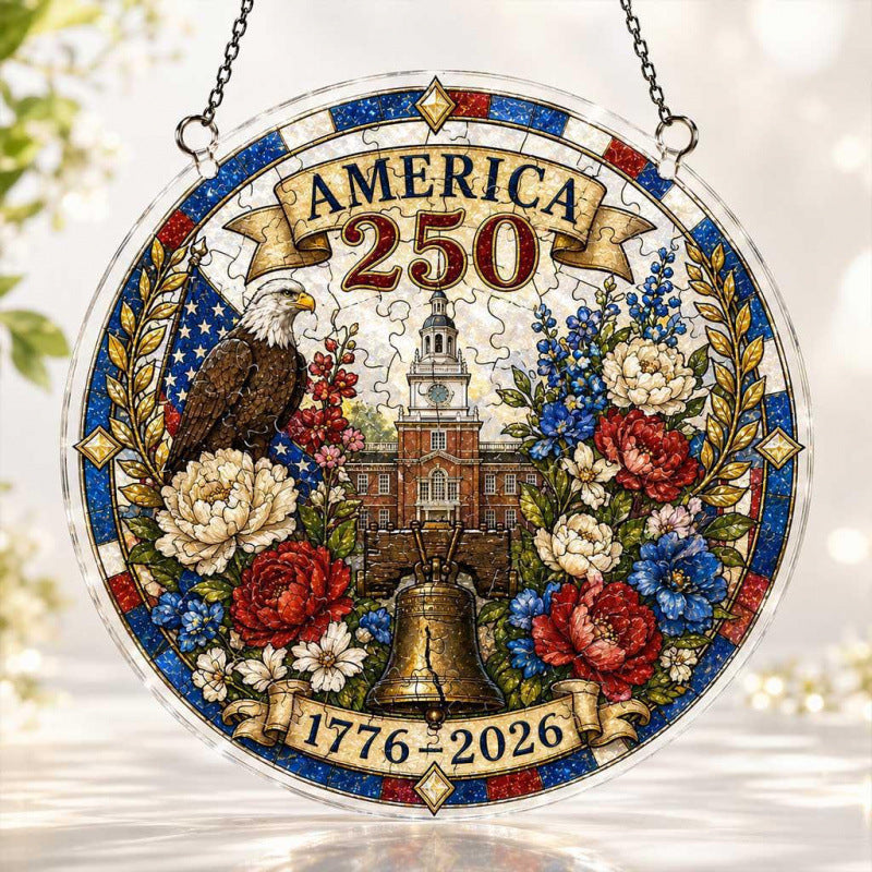 Acrylic Puzzle Suncatcher Ornament 250th Anniversary Acrylic Puzzle