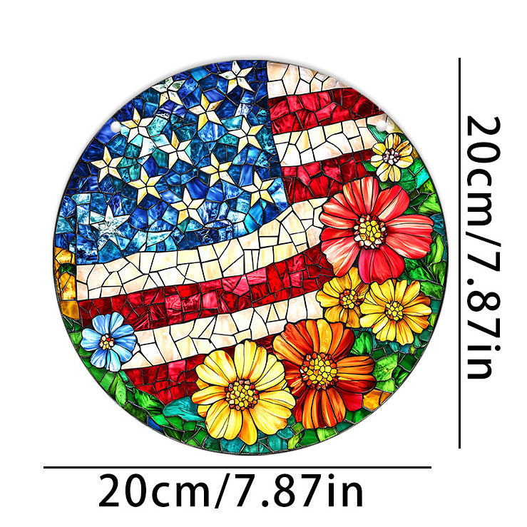 Independence Day 250Th Anniversary Acrylic Decoration Hanging Sign Home Decor Window Porch Hanging Usa Cross Border