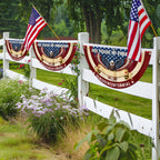 Personalized 250 Years of Freedom Fan Flag, Patriotic Eagle Custom Name Semiquicentennial Flag