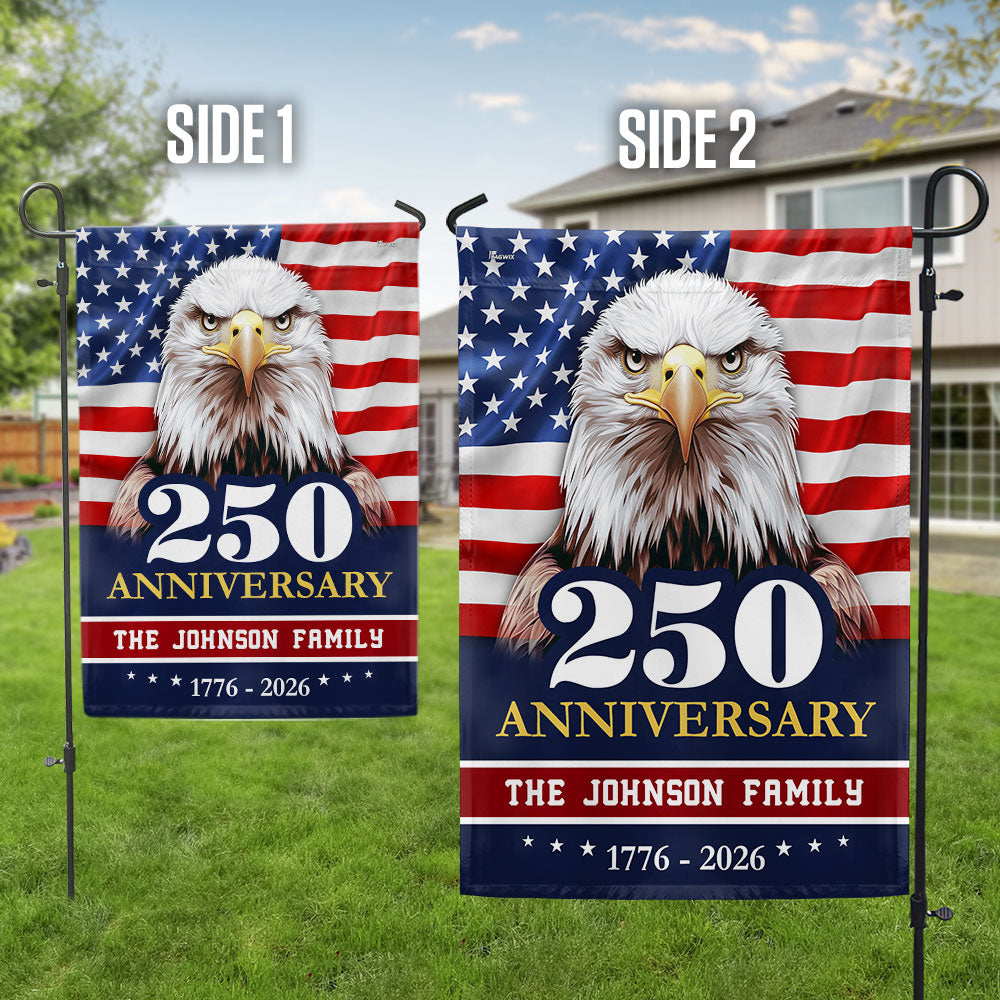 Personalized 250 Anniversary 1776 2026 USA, Patriotic Eagle Custom Name 