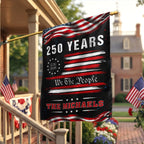 Personalized 250 Years of Freedom Semiquincentennial Decor, 1776 2026 Custom American Patriotic Flag