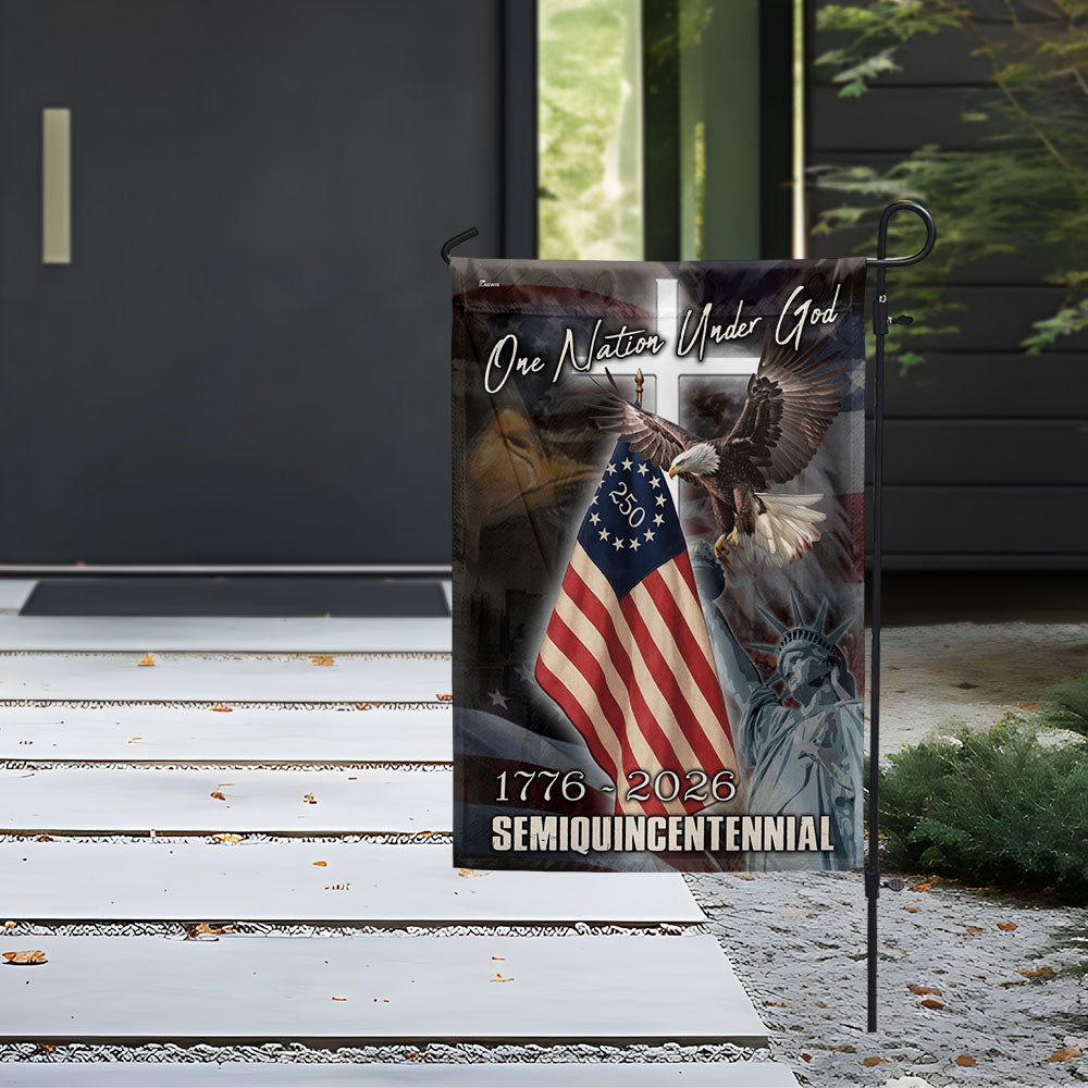 One Nation Under God Flag for Semiquincentennial 1776 2026 Celebration