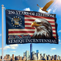 250 Years of Freedom Eagle American Grommet Flag Semiquincentennial