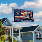 250 Years of Freedom Eagle American Grommet Flag Semiquincentennial
