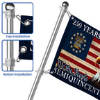 250 Years of Freedom Eagle American Grommet Flag Semiquincentennial