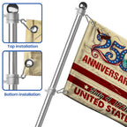 Flagwix 250th Anniversary US Grommet Flag - July 4, 2026 United States of America