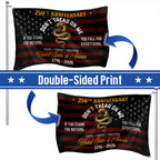Flagwix USA 250th Anniversary Grommet Flag – Don’t Tread On Me Gadsden Flag Patriotic Design