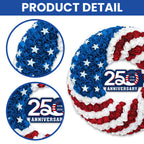 250th Anniversary American Flag Wreath for Patriotic Front Door Decoration