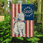 Flagwix Patriotic Cat Garden Flag - 250th Anniversary Paw Prints Betsy Ross Flag Decor