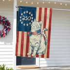 Flagwix Patriotic Cat Garden Flag - 250th Anniversary Paw Prints Betsy Ross Flag Decor