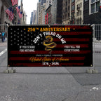 Flagwix USA 250th Anniversary Fence Banner – Don’t Tread On Me Gadsden Flag Patriotic Design
