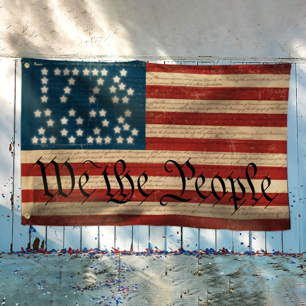 Flagwix We The People Grommet Flag 1776 - 2026 American Flag 250th Anniversary