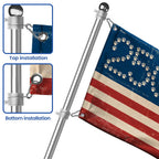 Flagwix Patriotic Cat Grommet Flag - 250th Anniversary Paw Prints 1776-2026 Decor