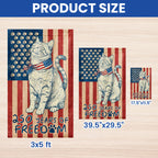 Flagwix Patriotic Cat Garden Flag - 250th Anniversary Paw Prints US  Flag Decor