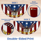 250 Years of Freedom Non-Pleated Fan Flag Patriotic Eagle Bunting