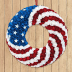 Patriotic Front Door Wreath for 250 Years of America Decoration
