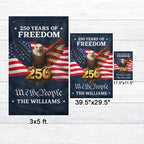 Custom American Flag, Personalized 250 Years of Freedom Home Decor US Flag