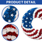 Patriotic Front Door Wreath for 250 Years of America Decoration