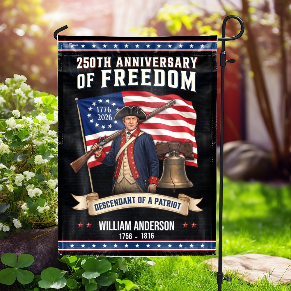 Custom Descendant of A Patriot 250 Years Flagwix Flag for Indoor Outdoor