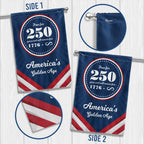 Flagwix American Flag - Flagwix America 250th Anniversary Golden Age Canvas Flag