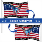 One Nation Under God, 250 Years Of Blessing 250 American Grommet Flag
