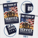 Flagwix American Flag Celebrating 250 Years of Service Veterans Day Semi quincentennial Patriotic Decor