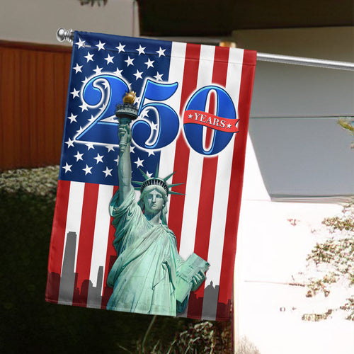 250 Years of America Flag – Red White Blue Patriotic Yard Flag for July 4th Celebration