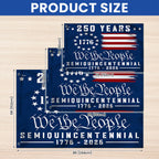 We The People 250 Canvas American Grommet Flag for 250th Anniversary