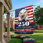 Personalized 250 Anniversary 1776 2026 USA, Patriotic Eagle Custom Name 