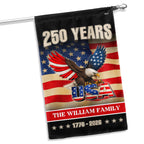 Custom Name American 1776 2026 Flag, Personalized 250 Years Eagle USA Flag