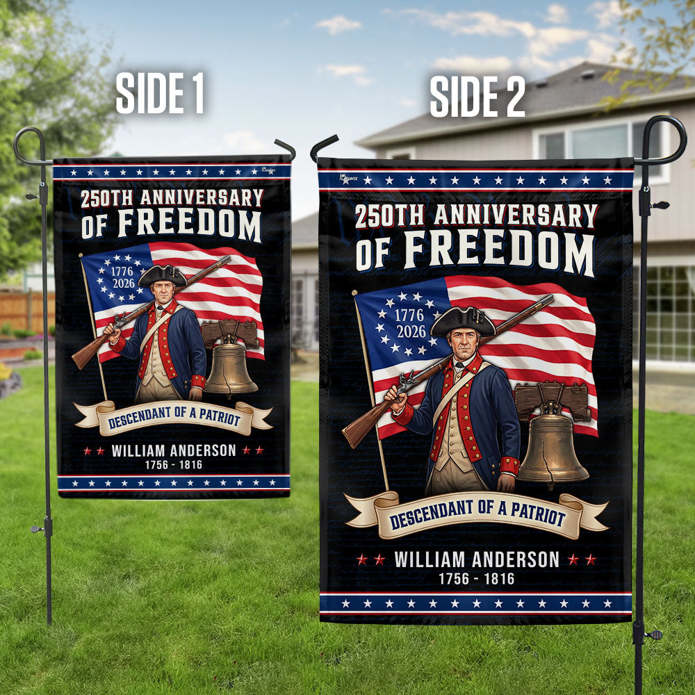 Custom Descendant of A Patriot 250 Years Flagwix Flag for Indoor Outdoor