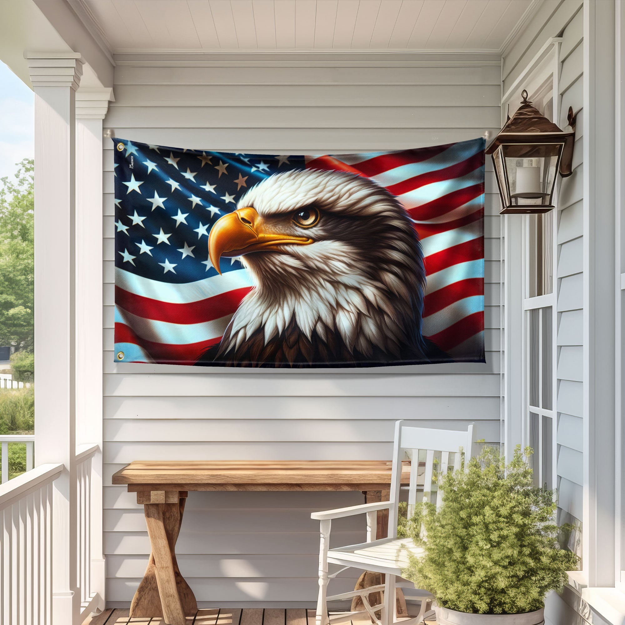 Flagwix American Flag, America 250th Anniversary Patriotic Eagle American Grommet Flag 3-Day Shipping