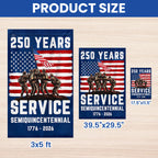 Flagwix American Flag - USA 250th Anniversary Semiquincentennial Patriotic Canvas Flag