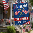 Personalized 250 Years of Freedom 1776 2026 American Flag, Custom Name